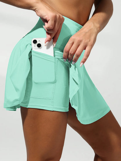 Mise à niveau des vêtements de golf pour femmes de sport 2.0 ﻿ Jupe poches multiples Mallas Gym extérieur jupe short respirant Fitness été Shorts