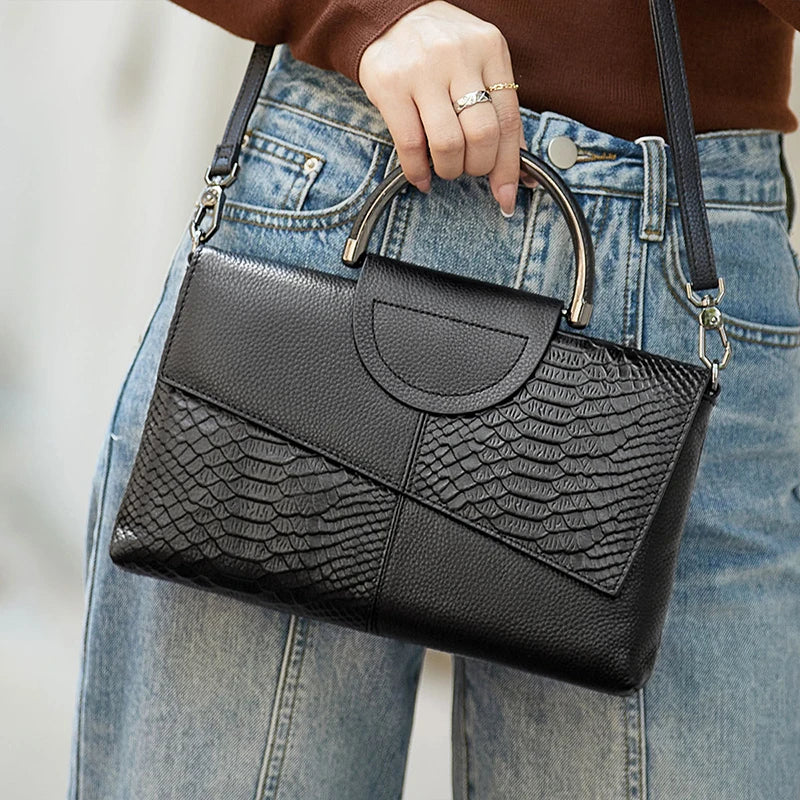 Sac à bandoulière en cuir synthétique PU pour femmes, sac à main et bourse à rabat à motif d'alligator pour dîner de mariage décontracté
