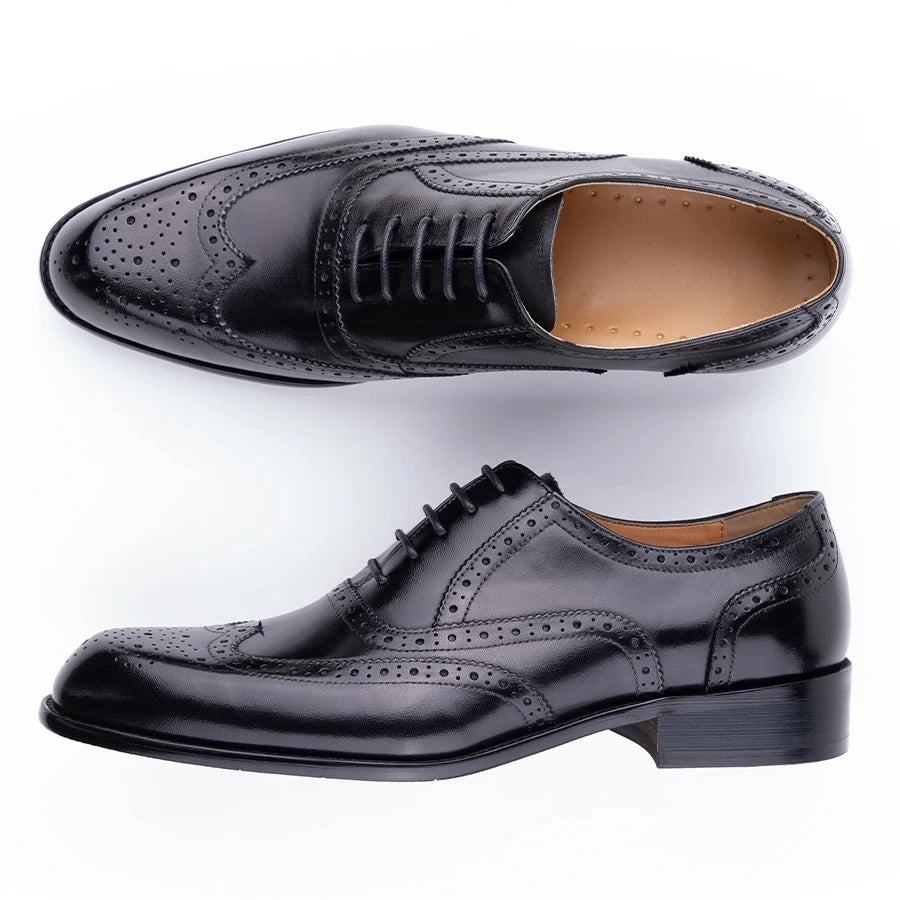 Chaussures Oxford faites à la main pour hommes, chaussures Derby à lacets, cuir véritable, élégantes, carrées, artisanat, fête de mariage, nouvelle tendance, mode