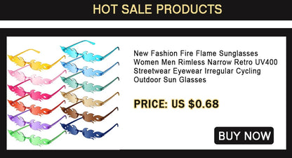 Lunettes de soleil carrées sans monture pour femmes et hommes, bord coupé, léopard doré, petite monture, concepteur rétro, lunettes d'ombre, UV400 oculos