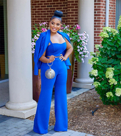 Costume blazer et pantalon pour femme, ensemble 3 pièces élégant, tenue d'affaires, de travail, formel, assressenti, uniforme, 2023