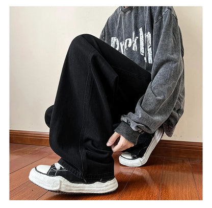 LAPPSTER-Jean baggy en denim pour homme et femme, pantalon droit, vintage, décontracté, hip hop, sarouel, collection 2023