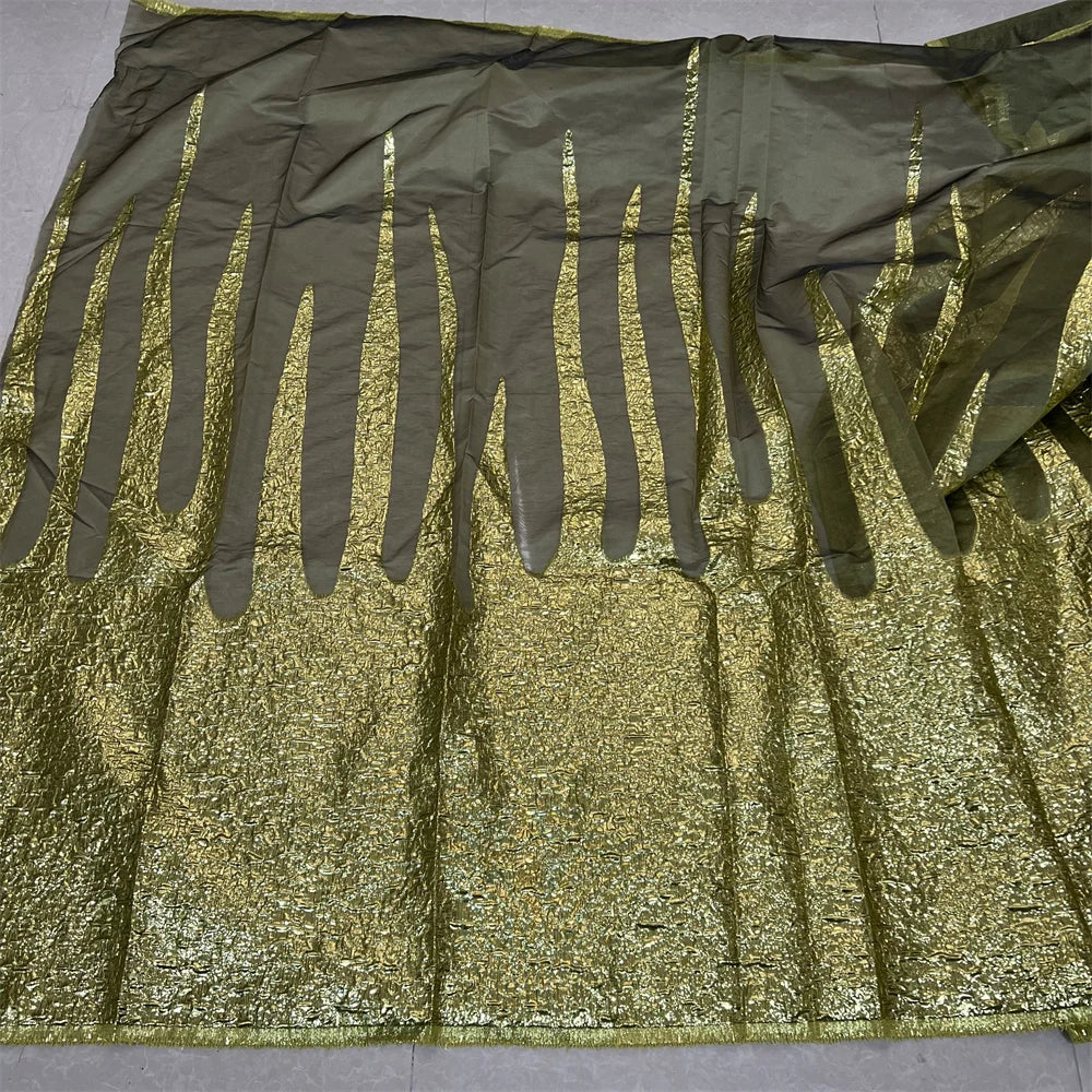 2025High qualité africain nigérian Tulle dentelle tissu Organza broderie Guipure brocart Jacquard robes de mariée robes de soirée 5Yard