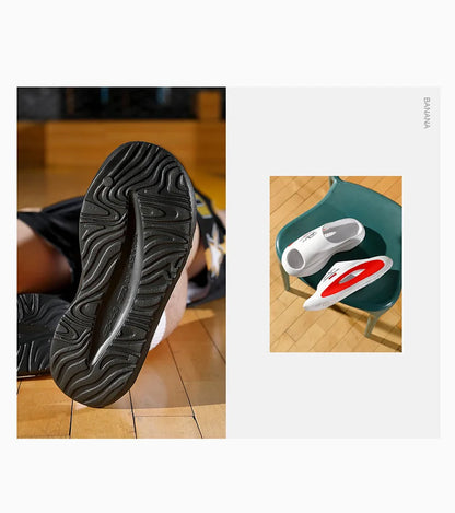 Pantoufles d'été pour hommes, semelle épaisse, douces, confortables, antidérapantes, respirantes, sandales de plage pour adolescents, garçons, chaussures de sport en plein air décontractées