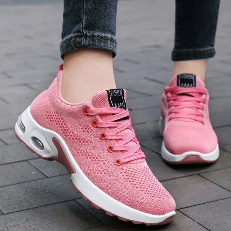 Chaussures pour femmes plate-forme baskets maille chaussures de course en plein air gros léger femmes chaussures décontractées de luxe blanc chaussure vulcanisée