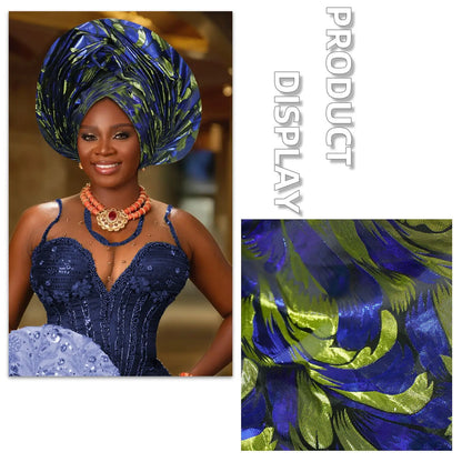 Casquette Turban plissée à paillettes pour femmes, enveloppe de tête pour dame, foulard musulman, chapeau, couvre-chef africain, 2025