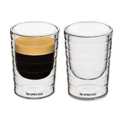 Nespresso tasse à café résistant à la chaleur Double paroi thé verre tasse bière café à la main créatif boisson froide verres transparents
