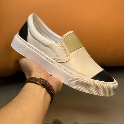 Mocassins plats en cuir véritable pour hommes, chaussures basses respirantes, design de nuit de documents, haute qualité, mode