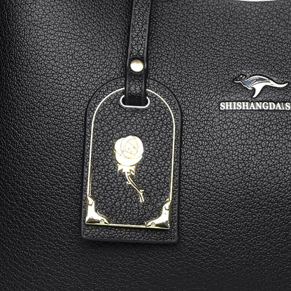 Sac à Main de Luxe en Cuir Souple pour Femme, Fourre-Tout de Grande Capacité à 3 Couches, de Styliste, de Bonne Qualité