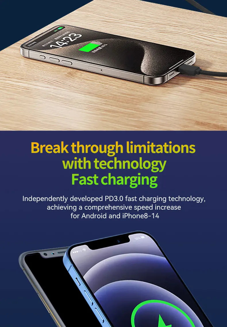 GaN 20W charge rapide PD3.0 chargeur Type C éclairage pour iPhone 12 13 Samsung Huawei Xiaomi téléphone portable prise ue/US chargeur mural