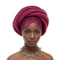 Turban Tressé pour Femme Africaine, Couvre-Chef Brut du Nigeria, Chapeau Musulman de ix, Vêtement de Sauna