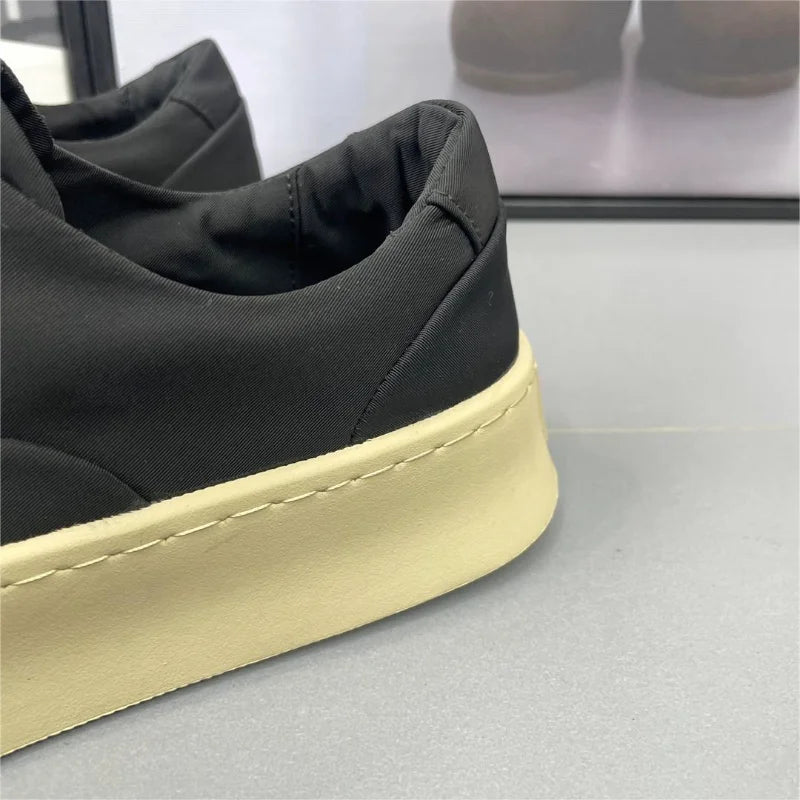 Hommes glace soie chaussures décontractées été nouveau respirant semelle souple chaussures plates décontractées toile chaussure en plein air confortable baskets homme Tenis