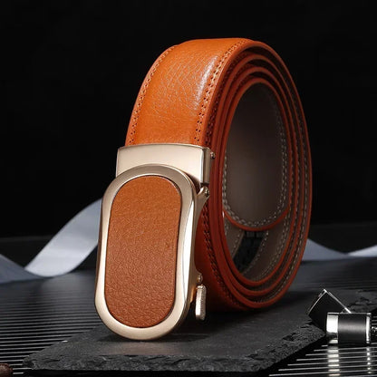 Ceinture bleue pour hommes et femmes, ceintures à boucle automatique, ceinture féminine Cinturon décontractée à la mode, vert blanc noir rouge disponible