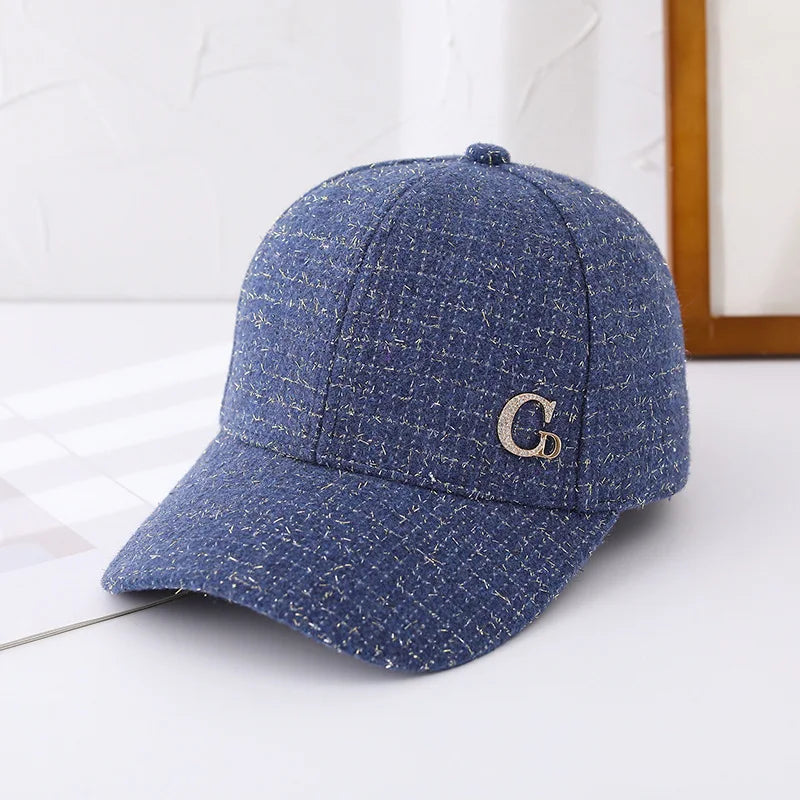 Casquette de Baseball avec Patch M en métal, chapeau noir élégant pour homme et femme, chapeau de soleil léger et réglable pour femmes