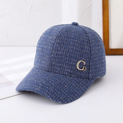 Casquette de Baseball avec Patch M en métal, chapeau noir élégant pour homme et femme, chapeau de soleil léger et réglable pour femmes