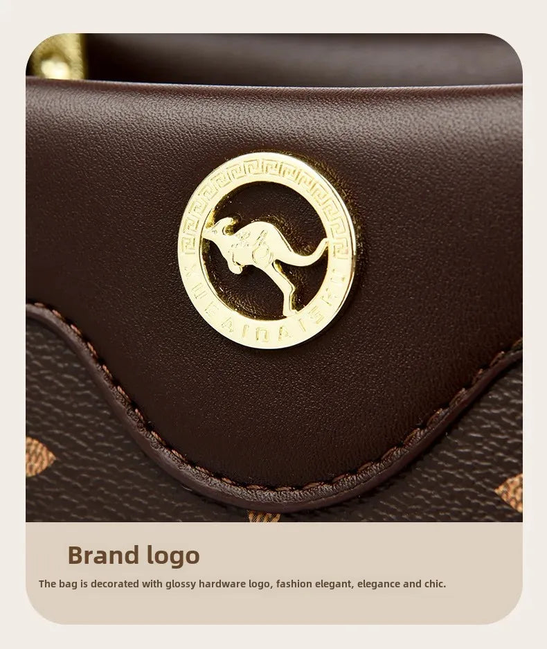 Sac fourre-tout rétro de grande capacité, sac à main imprimé couleur assortie Simple, cadeau pour maman, sac à bandoulière Simple, fermeture à glissière, autre matériau