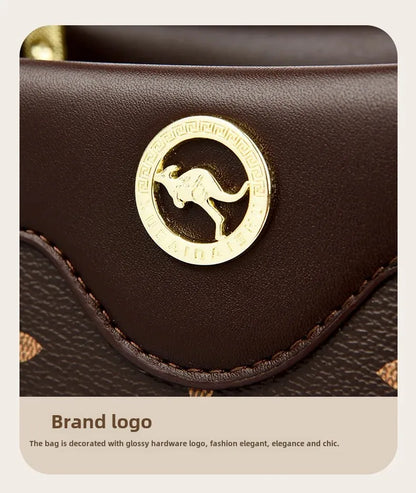 Sac fourre-tout rétro de grande capacité, sac à main imprimé couleur assortie Simple, cadeau pour maman, sac à bandoulière Simple, fermeture à glissière, autre matériau