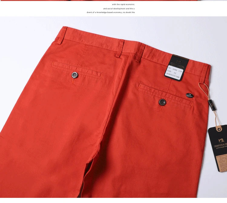 Pantalon décontracté en coton pour homme, jean droit, jean classique multicolore, mode d'affaires, confortable, printemps, été, nouveau, 2024