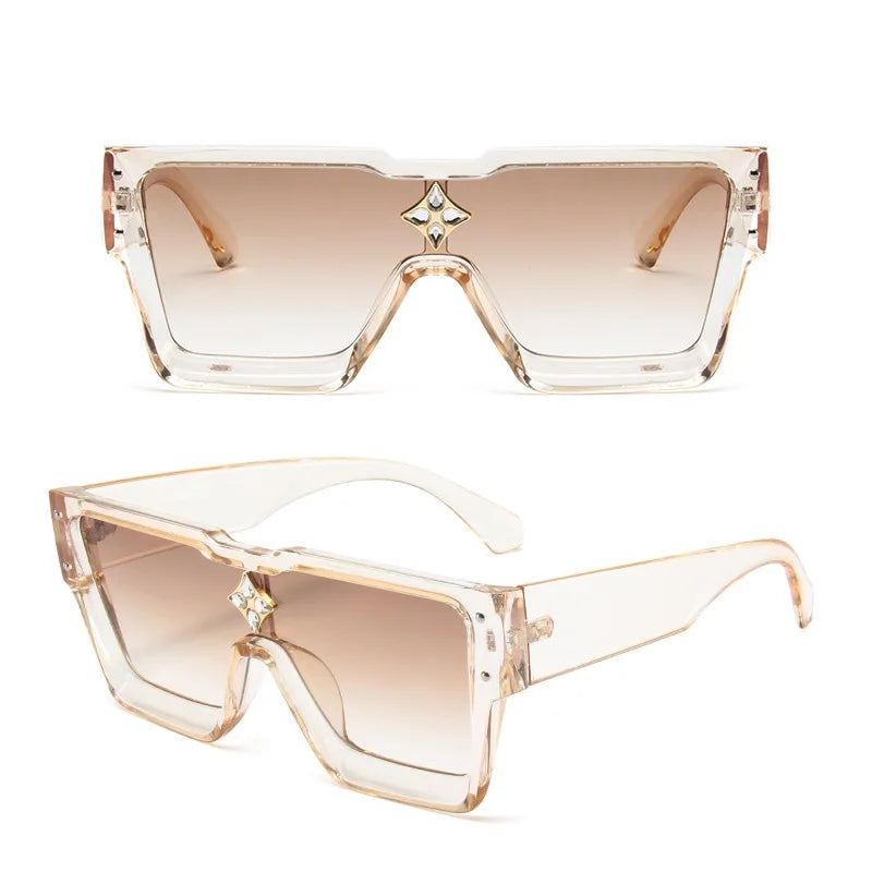 Lunettes de soleil Cyclone de luxe élégantes pour hommes et femmes, lunettes de soleil carrées de styliste pour la conduite d'aviation, nuances de mode UV400