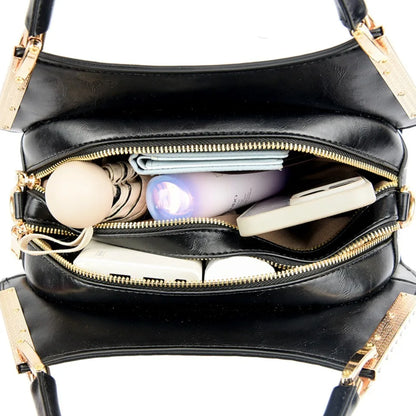 Alligator cuir verni épaule bandoulière sacs à main pour femmes marque de luxe sacs à main femmes sacs concepteur Hobos deux couches Sac