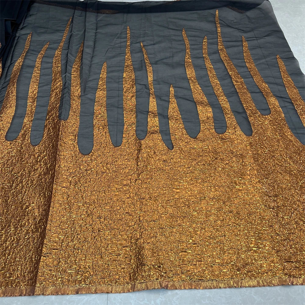 2025High qualité africain nigérian Tulle dentelle tissu Organza broderie Guipure brocart Jacquard robes de mariée robes de soirée 5Yard