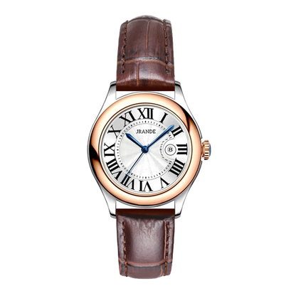 Montre femme élégante haut de gamme luxe Vintage montres pour femmes ronde dames horloge à main véritable CD ou boucle papillon