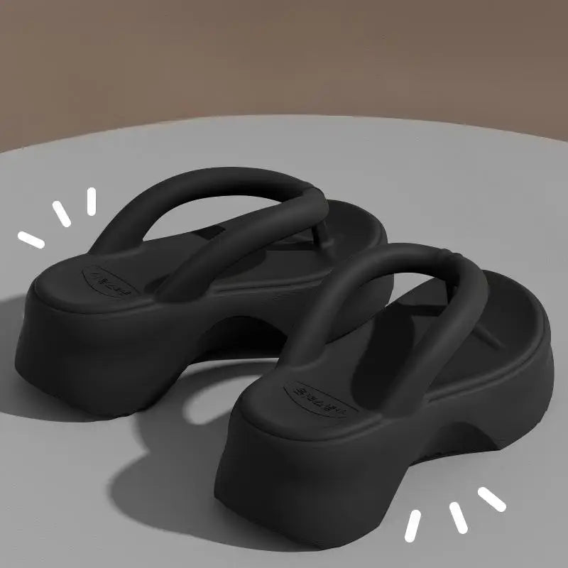 Tongs à semelles épaisses pour femmes, tongs de plage en plein air à la mode pour femmes, nouvelle collection été