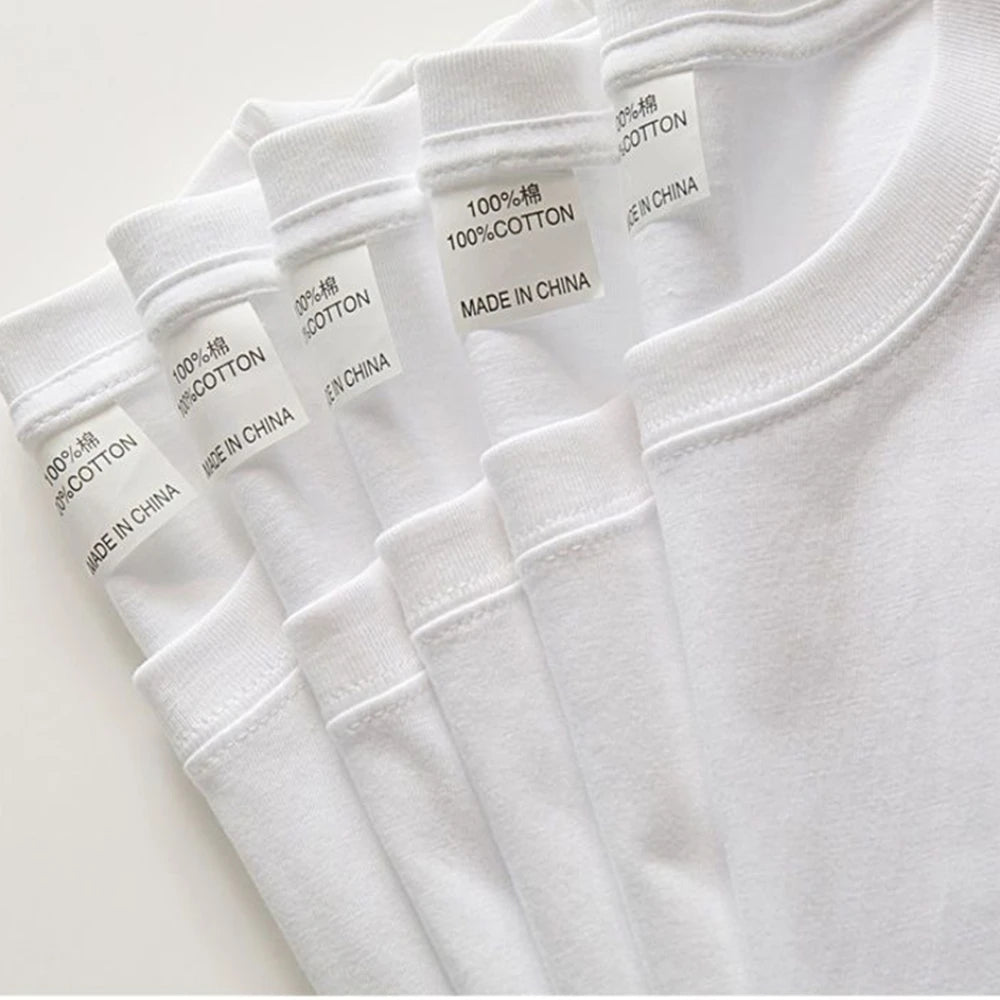 2 pièces 100% coton solide t-shirts hommes et femmes à manches courtes blanc t-shirts décontracté respirant ample col rond T-shirt Couple hauts