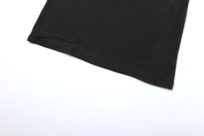 Bizarre chat une épaule robe femme été Sexy solide élégant noeud pansement sans manches moulage Simple fête maigre robes