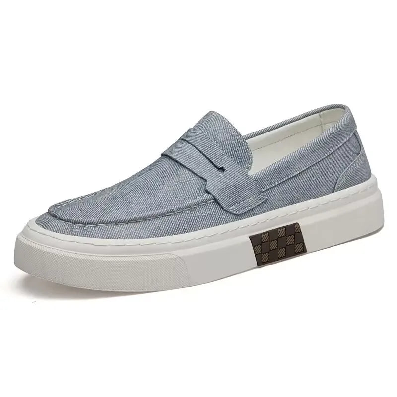 Mocassins d'été pour hommes, chaussures décontractées vertes faites à la main, chaussures de marche pour hommes, chaussures de conduite polyvalentes à semelle épaisse