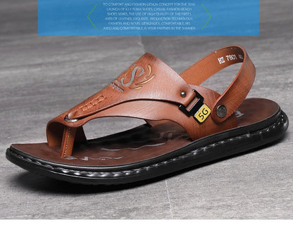 Marque hommes sandales été à semelles souples anti-dérapant chaussures de plage mâle en plein air confortable hommes pantoufles de luxe de haute qualité sandalias