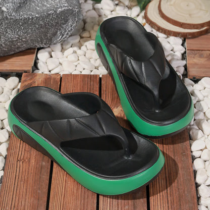 Nouvelles tongs élévatrices pour femmes, sandales à plateforme épaisse EVA, Design tanga confortable d'été, chaussures légères à la mode pour l'extérieur