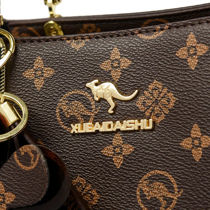 Sacs à poignée supérieure imprimés pour femmes, Sac à main en cuir de bonne qualité, Sac à bandoulière de luxe de styliste pour dames, Sac de banlieue