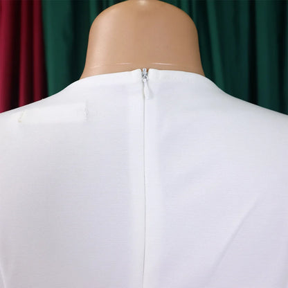 FairyShely-Robe longue à manches courtes pour femmes, grande taille, col rond, grandes robes pour dames, robe de soirée serrée, robe curvy, monochromatique, été, 2025