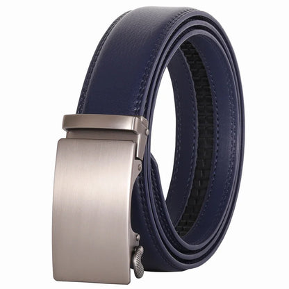 Plyesxale Ceinture en cuir marron hommes 2024 boucle automatique hommes Ceinture pour jean Style Vintage hommes ceintures de luxe Ceinture Homme B9