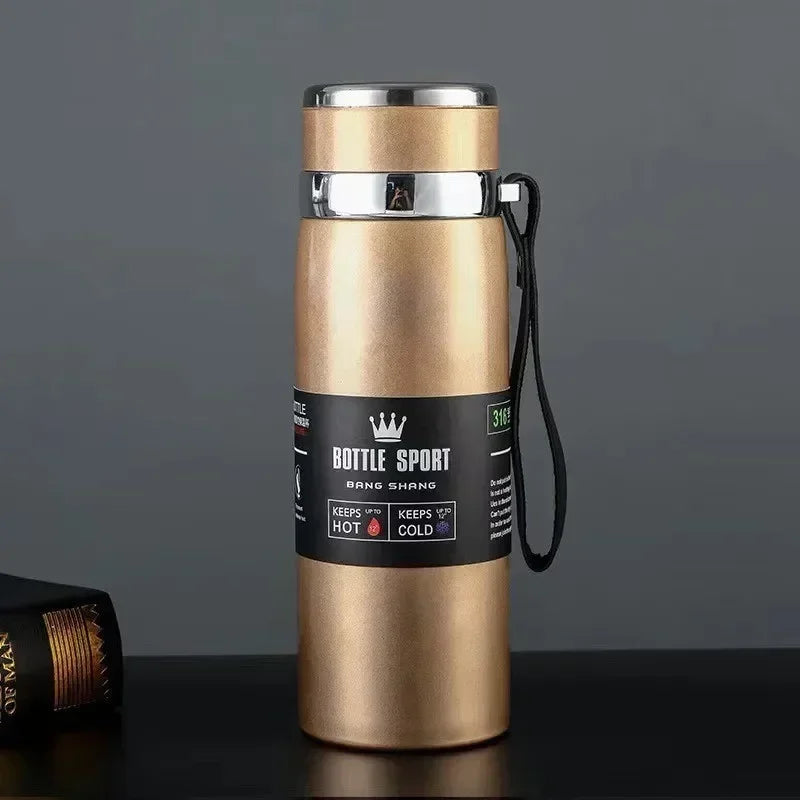 Bouteille d'eau thermique garder la bouteille d'eau froide et chaude Thermos pour café thé flacons sous vide bouteille Thermos en acier inoxydable cadeaux
