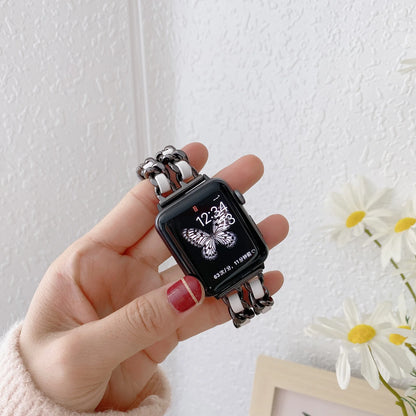 Bracelet en métal pour femmes, pour Apple Watch Band 10 9 8 Ultra 46mm 42mm 49mm 7 SE 6 5 41mm 45mm 44/40mm, Bracelet en acier doré pour dames