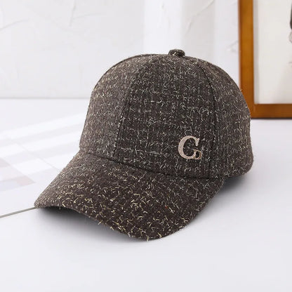 Casquette de Baseball avec Patch M en métal, chapeau noir élégant pour homme et femme, chapeau de soleil léger et réglable pour femmes