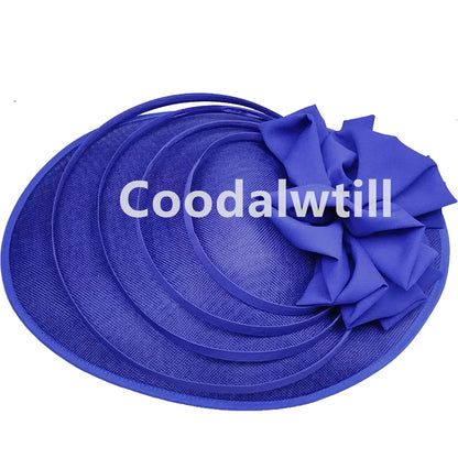 Noir grand Chapeau fascinateur femmes Royal Ascot casque fleur mode Chapeau Casquette pour église Kentucky Derby Chapeau Casquette bandeau