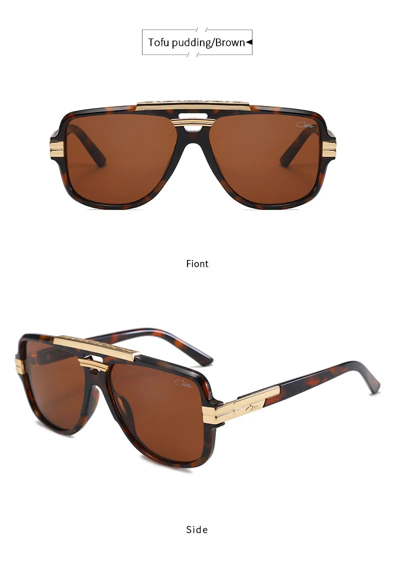 Cazal Lunettes de soleil Protection UV400 Lunettes de mode unisexes élégantes pour hommes femmes 8037