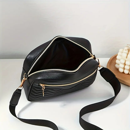 Sac carré à bandoulière minimaliste décontracté, avec Mini sac à main suspendu, sac à bandoulière à motif matelassé pour femmes, ensemble deux pièces