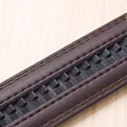 Ceinture en cuir véritable pour hommes et femmes, sangle de structure automatique, mode polyvalente, procureur, femme, homme, blanc, noir, pantalon rouge, environnement