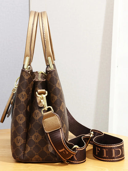 Sac à main imprimé vintage pour femme, sac à bandoulière simple, grande capacité, qualité avancée, élégant, mode 100