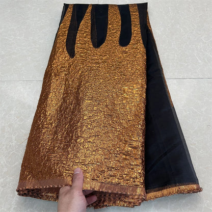 2025High qualité africain nigérian Tulle dentelle tissu Organza broderie Guipure brocart Jacquard robes de mariée robes de soirée 5Yard