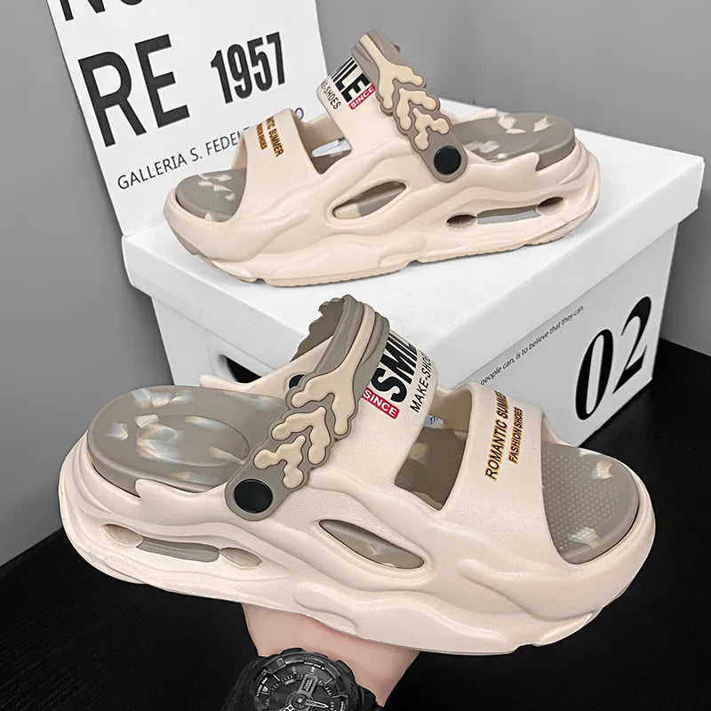 Chaussons pour hommes EVA femmes sandales chaussures à plate-forme confortables antidérapant doux hommes chaussures De plage été Sandalias De Mujer Verano 2025