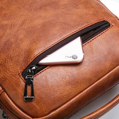 Sac à bandoulière Vintage en cuir pour hommes, sacs à main marron noir, sacoche d'affaires à rabat, nouvelle collection été 2024