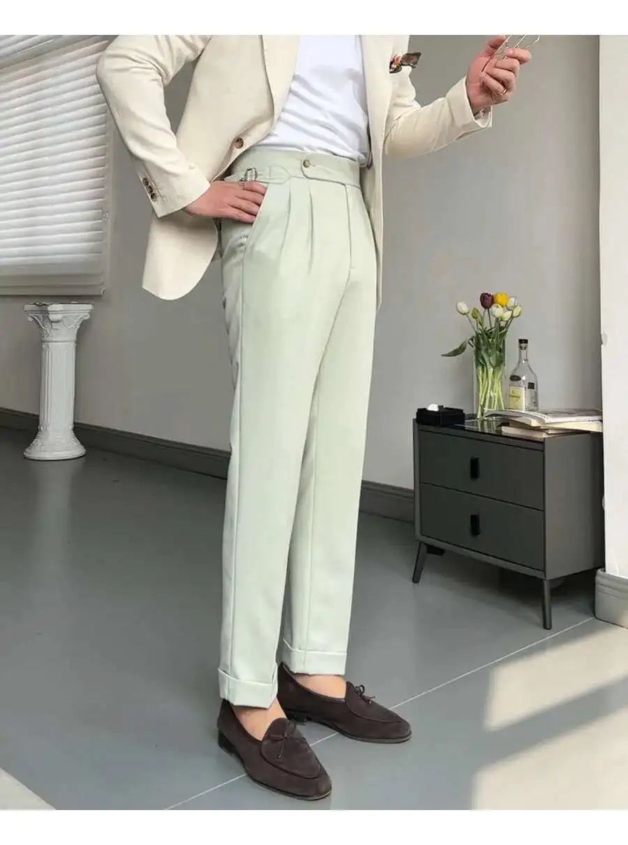 Pantalon de Surintendant d'Affaires pour Homme, Vêtement de Qualité Supérieure, Décontracté, Taille Haute, Jambes Droites, Zones, Printemps, Paris, 2023