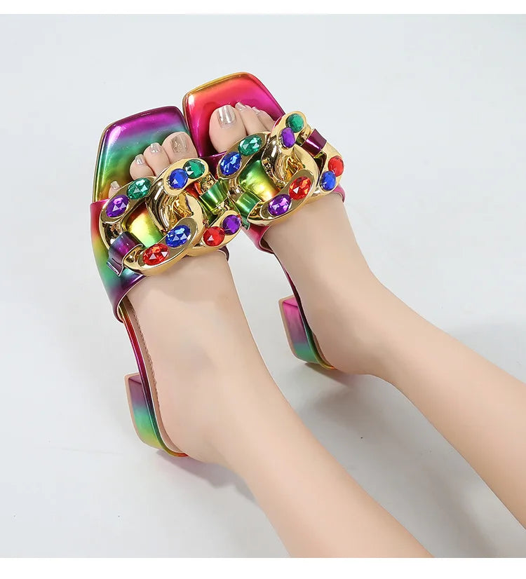 Pantoufles d'été pour femmes, chaussures grande taille 36-42, sandales de plage confortables à enfiler, pantoufles décontractées antidérapantes