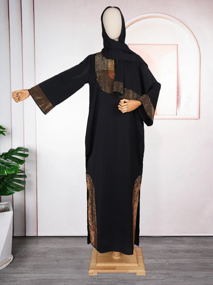 Abayas pour femmes dubaï luxe 2024 Robe de mode musulmane africaine Caftan Marocain robes de soirée Boubou Robe Djellaba Femme
