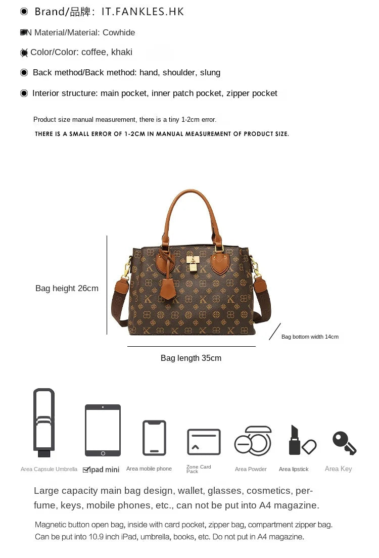 Sac à main de marque pour femmes, nouvelle mode automne/hiver 2021, sac à bandoulière de styliste de grande capacité, sac à bandoulière rétro de luxe